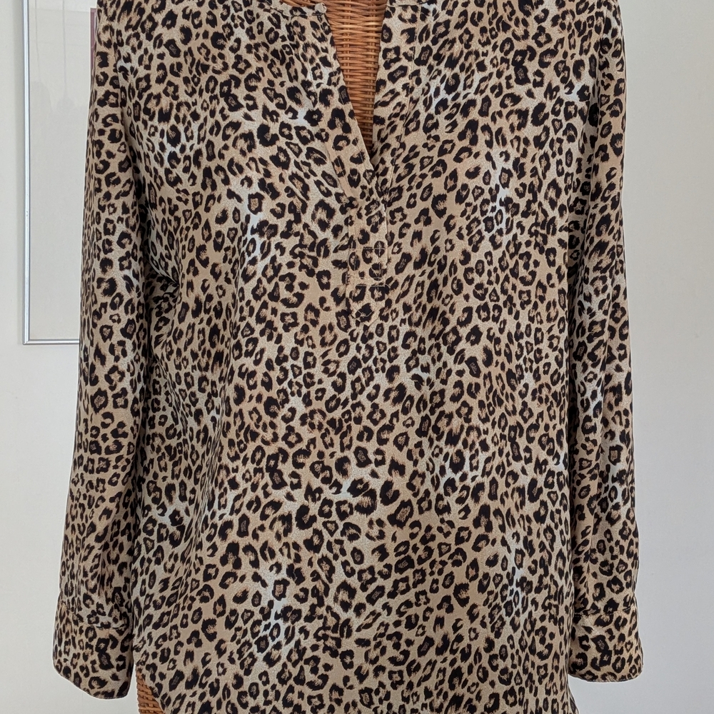 Stylish Leopard Print Blouse